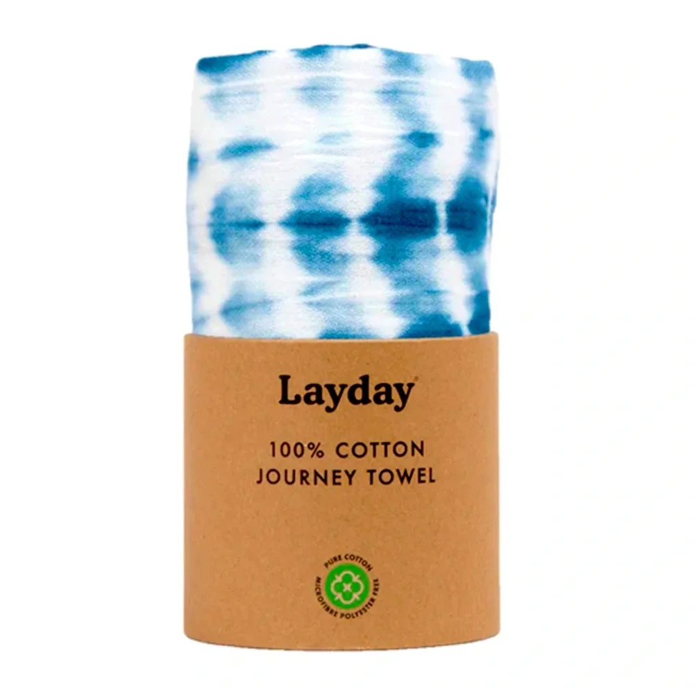 Layday Hand Dyed 100% Cotton Journey Towel, NWT